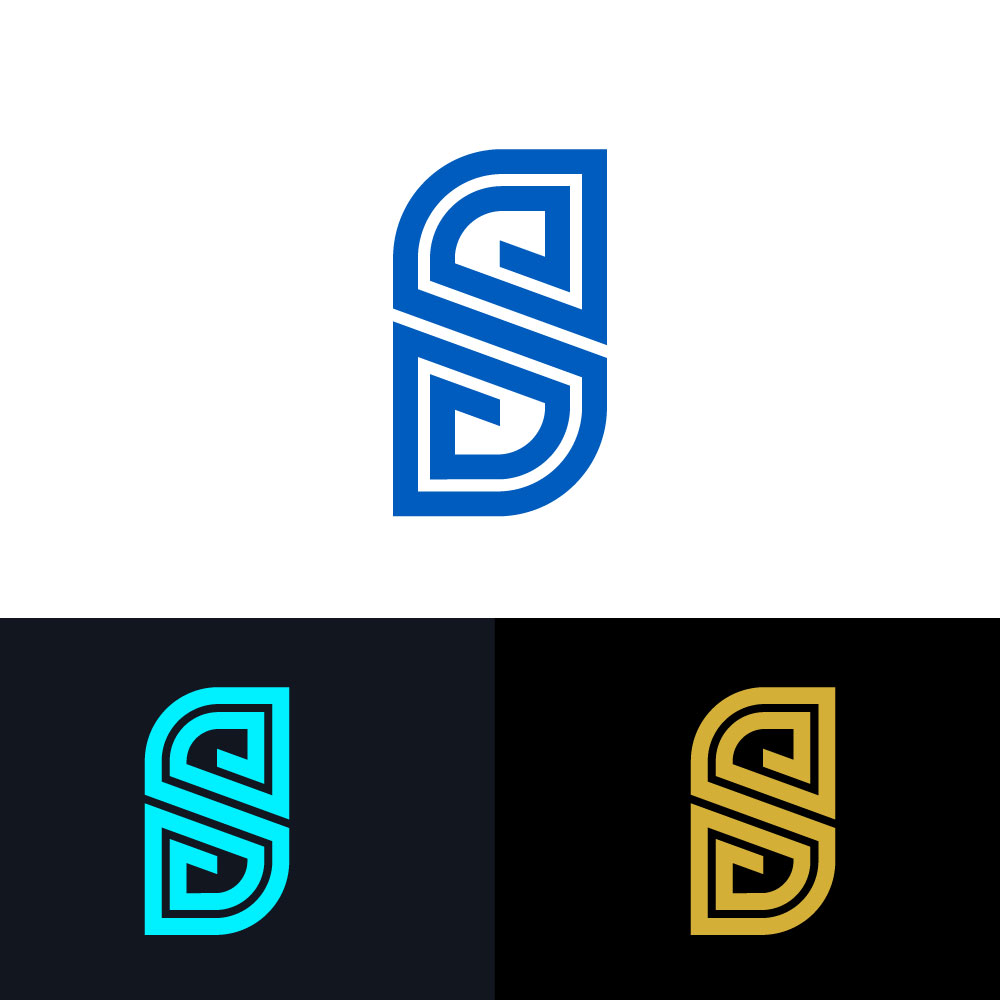 Modern Geometric Letter S Logo Icon Vector