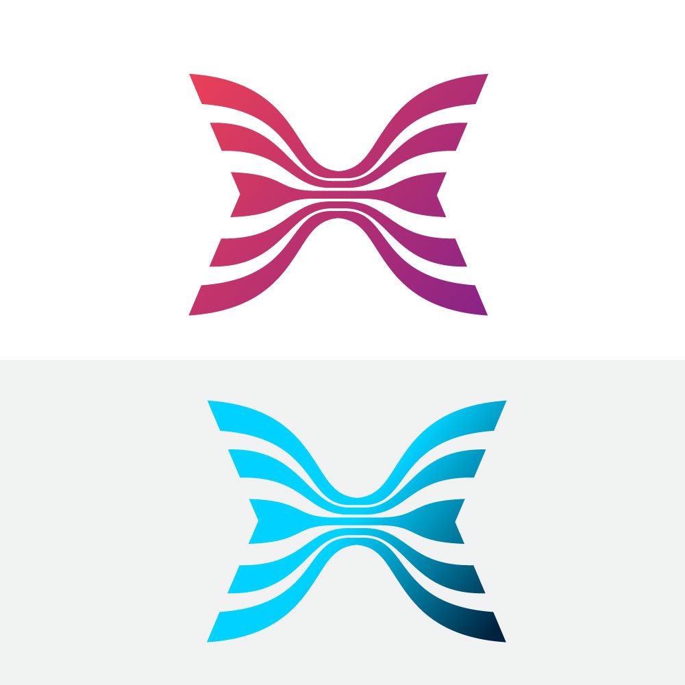 Abstract Letter X Logo Vector