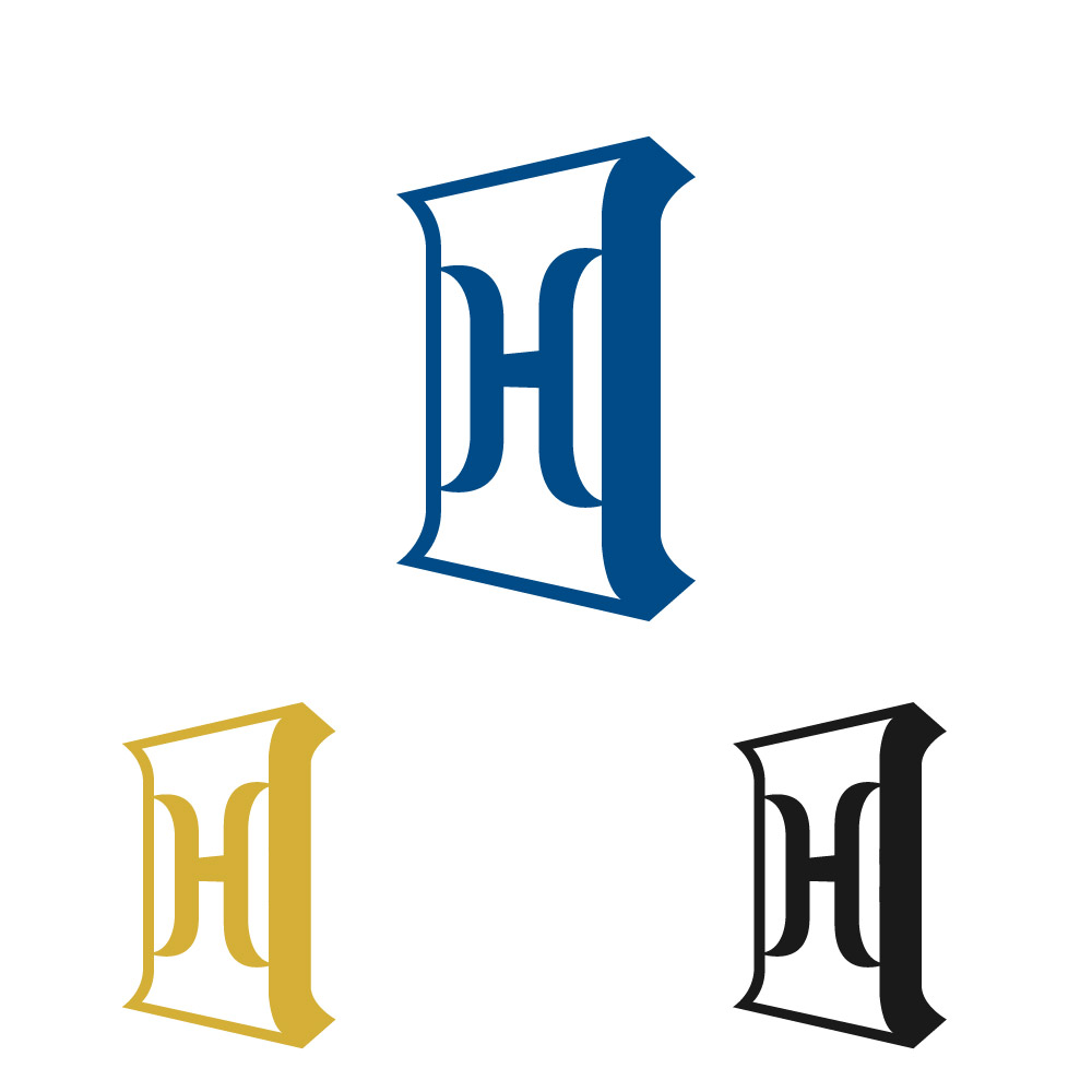 Elegant Letter H Monogram Logo Design Vector