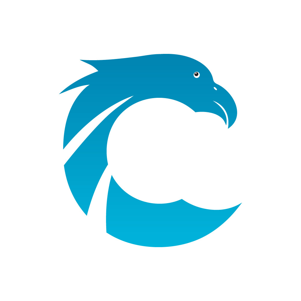 Letter C Eagle Logo Vector Design
