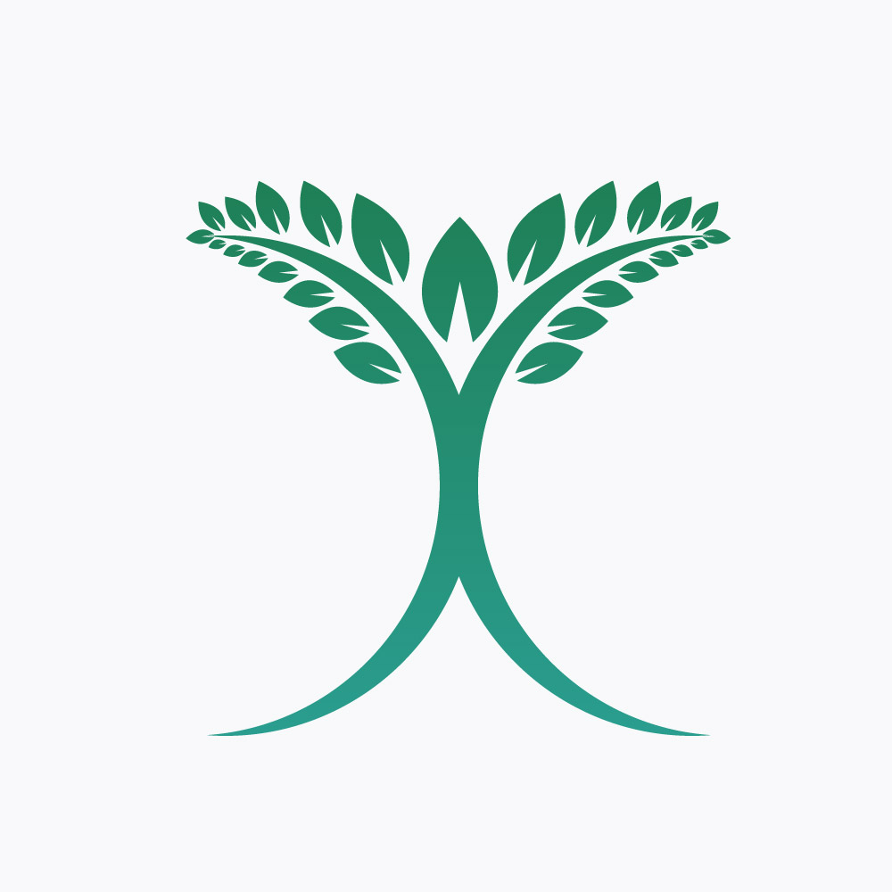 Abstract Green Eco Leaf Letter X Logo Design