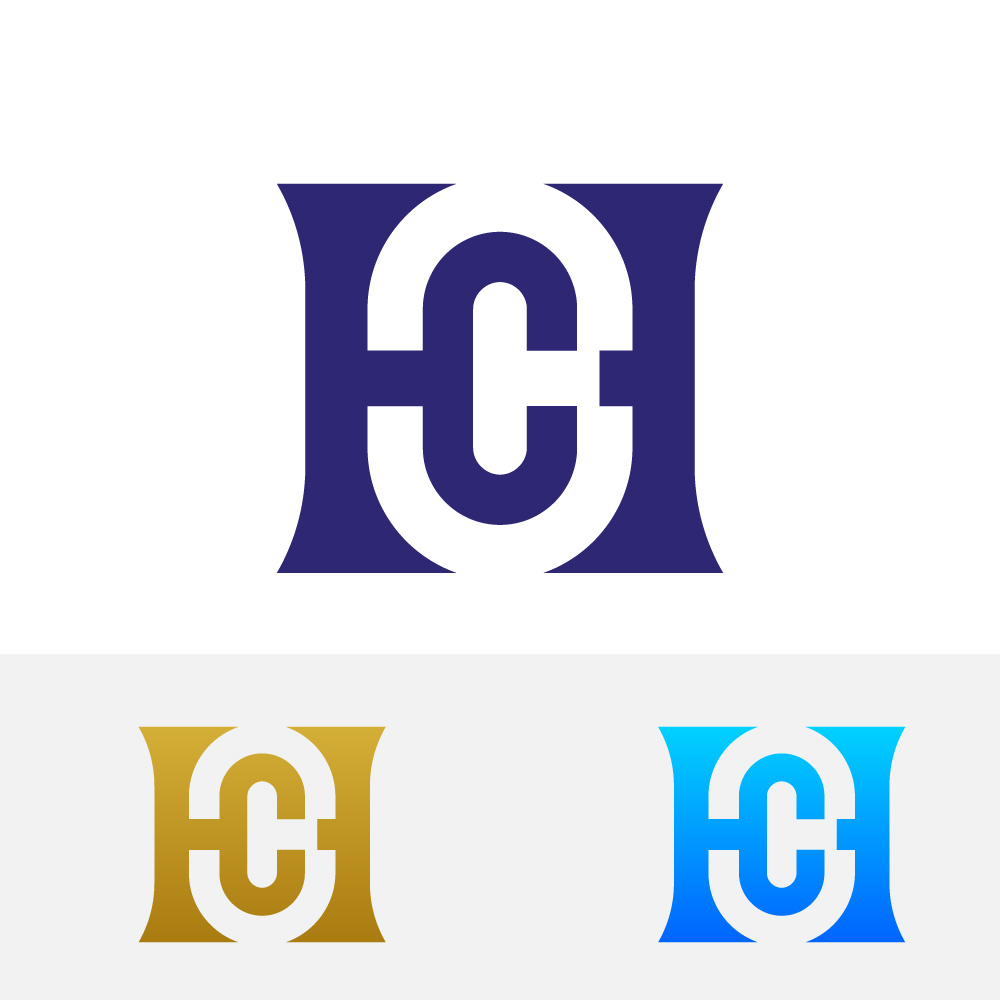 Minimalist HOC Letter Monogram Corporate Logo Vector