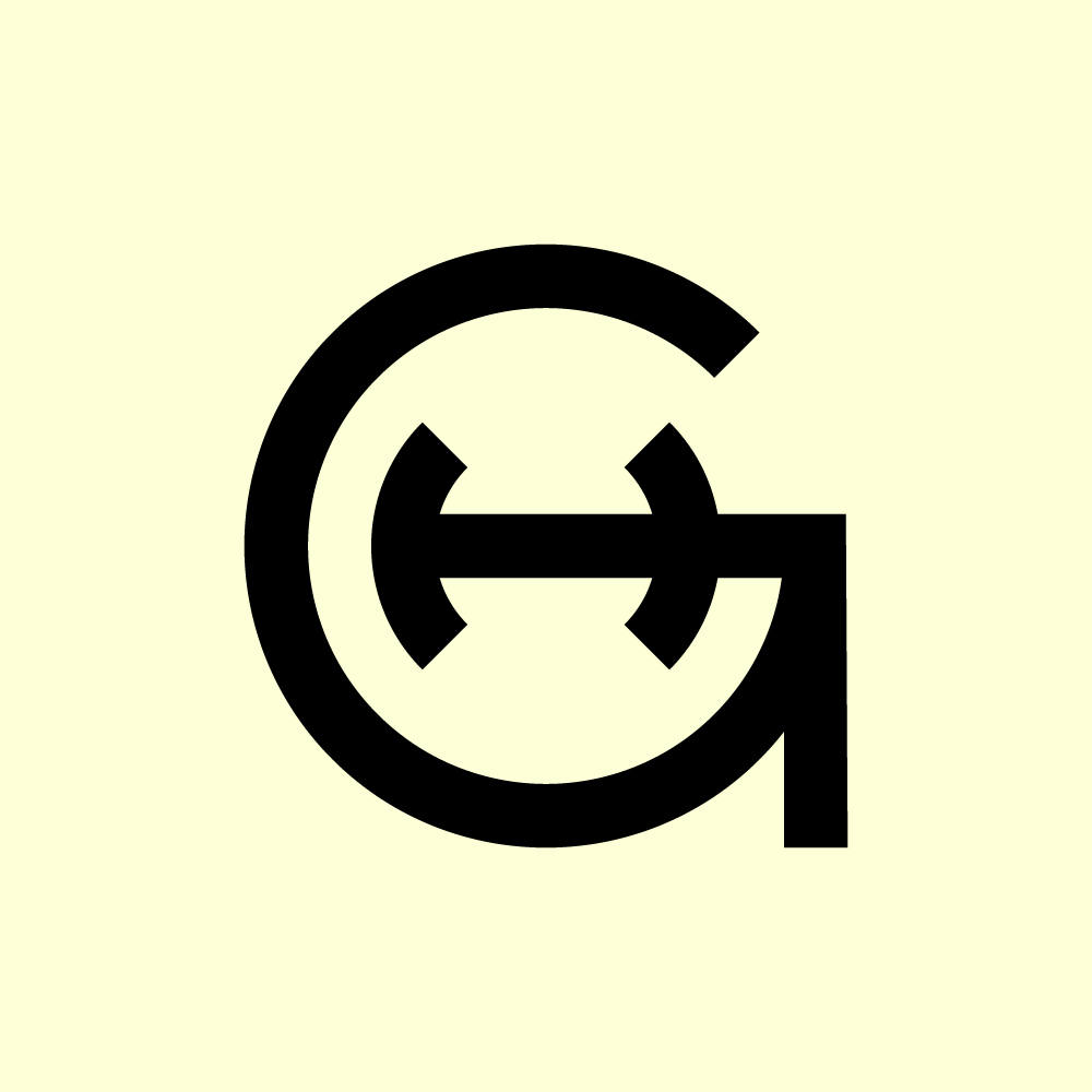 Minimalist Letter G Fitness Gym Monogram Logo Vector